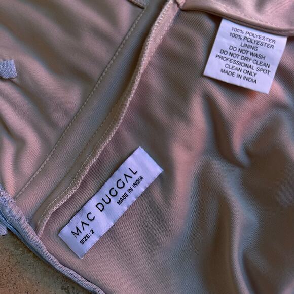 MAC DUGGAL Tiered Ruffle Sequin Gown Sz 2 - Picture 11 of 11